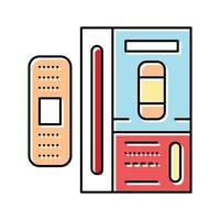 adhesive bandages first aid color icon vector illustration