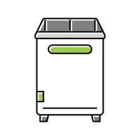 lavandería cesta dormitorio interior color icono vector ilustración