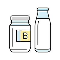 suero de la leche producto lechería color icono vector ilustración