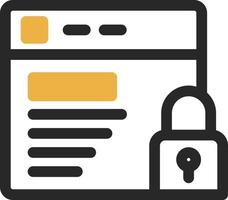 Website Security Vector Icon Design
