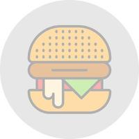 diseño de icono de vector de hamburguesa