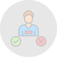 Decision Making Vector Icon Design