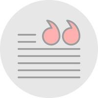 Quotation Vector Icon Design