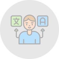 Translator Vector Icon Design