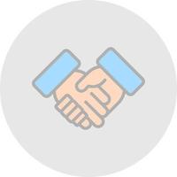 Shaking Hands Vector Icon Design