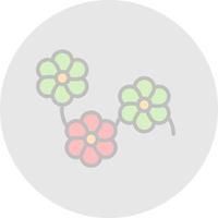 diseño de icono de vector de flores