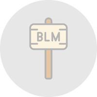 Black Lives Matter Vector Icon Design