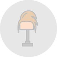 Wig Vector Icon Design