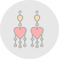 Earrings Vector Icon Design