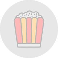 Popcorn Vector Icon Design