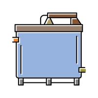 slurry tanks sulfide copper ore color icon vector illustration