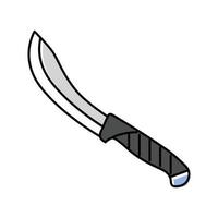 knife butcher color icon vector illustration