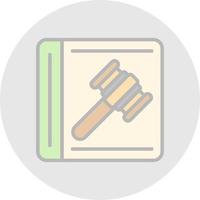 Law In Order Vector Icon Design