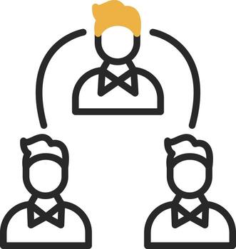 diseño de icono de vector de delegado