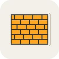 Brickwall Vector Icon Design