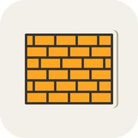 Brickwall Vector Icon Design