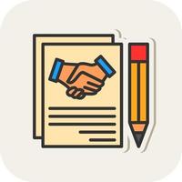 Agreement Vector Icon Design