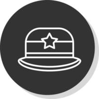 diseño de icono de vector de sombrero