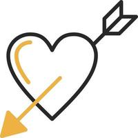 Heart Arrow Vector Icon Design