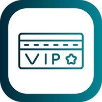 Vip Card Vector Icon Design