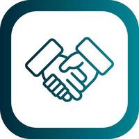 Shaking Hands Vector Icon Design