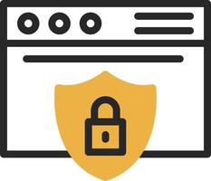 Website Security Vector Icon Design