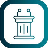 Tribune Vector Icon Design