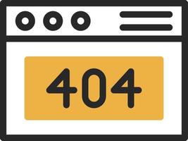 404 Error Vector Icon Design