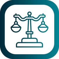 Justice Scale Vector Icon Design