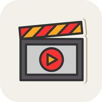 diseño de icono de vector de creación de video