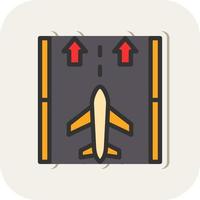 Runway Vector Icon Design
