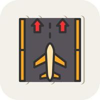 Runway Vector Icon Design