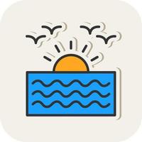 Sunrise Vector Icon Design