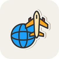 World Tour Vector Icon Design