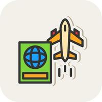 International Flights Vector Icon Design