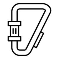 Carabiner Icon Style vector