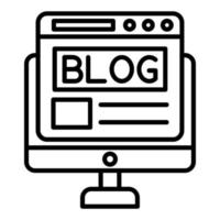 Blog Icon Style vector