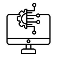 Digital Technology Icon Style vector
