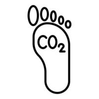 Carbon Footprint Icon Style vector