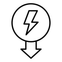 Reduce Energy Consumption Icon Style vector