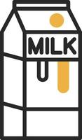 Milk Box Vector Icon Design