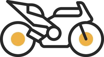 Race Bike Vector Icon Design