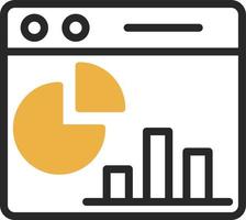 Webpage Statistics Vector Icon Design