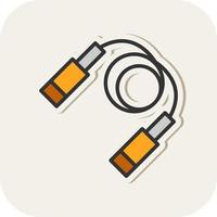 Jumping Rope Vector Icon Design