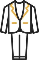 Wedding Men Suit Vector Icon Design