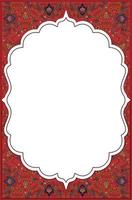 Oriental vector frame in ethnic style. Place for your text. vector illustration.