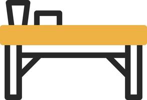 Spa Bed Vector Icon Design