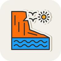 Cliff Vector Icon Design