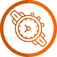 diseño de icono de vector de reloj de pulsera