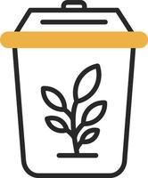 Plant Trash Vector Icon Design